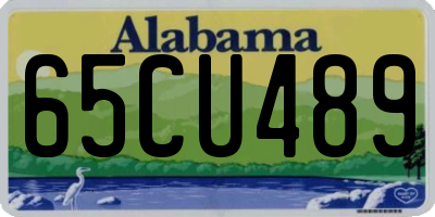 AL license plate 65CU489