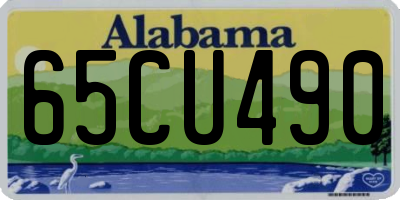 AL license plate 65CU490