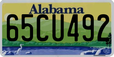 AL license plate 65CU492