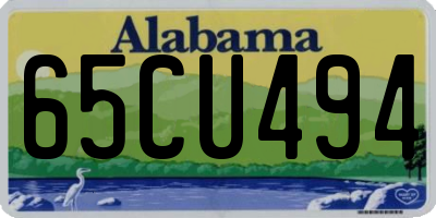 AL license plate 65CU494