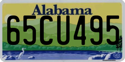 AL license plate 65CU495