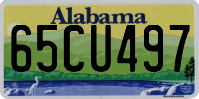 AL license plate 65CU497