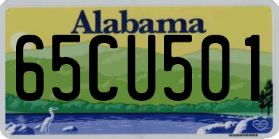 AL license plate 65CU501