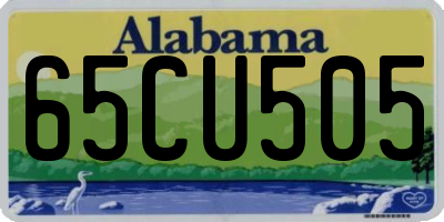 AL license plate 65CU505