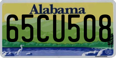 AL license plate 65CU508