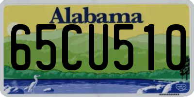 AL license plate 65CU510
