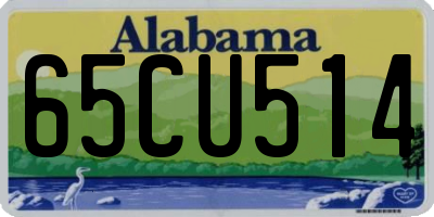 AL license plate 65CU514