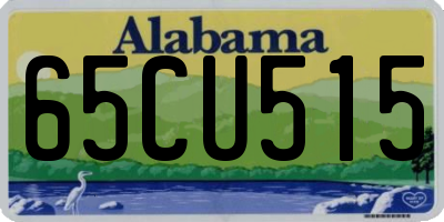 AL license plate 65CU515