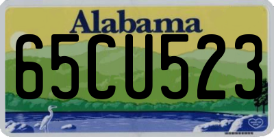 AL license plate 65CU523