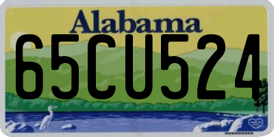 AL license plate 65CU524