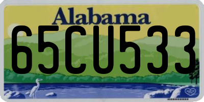 AL license plate 65CU533