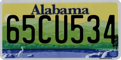 AL license plate 65CU534