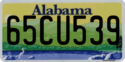 AL license plate 65CU539