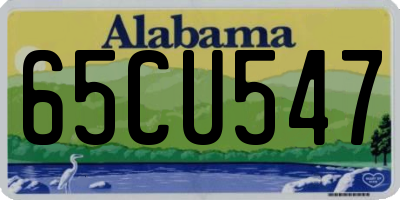 AL license plate 65CU547