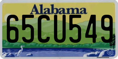 AL license plate 65CU549
