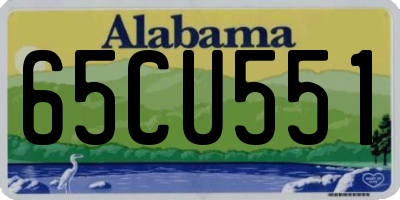 AL license plate 65CU551