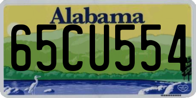 AL license plate 65CU554
