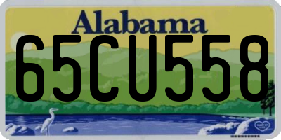 AL license plate 65CU558