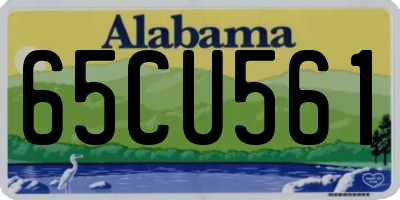 AL license plate 65CU561