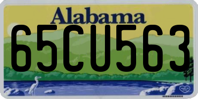 AL license plate 65CU563
