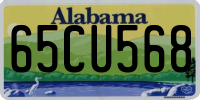 AL license plate 65CU568