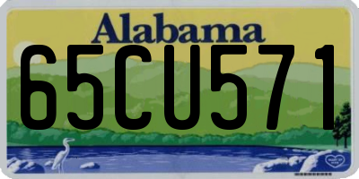 AL license plate 65CU571