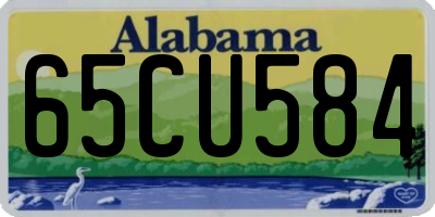 AL license plate 65CU584