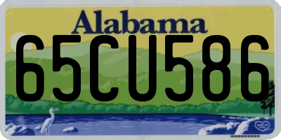 AL license plate 65CU586