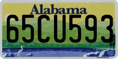 AL license plate 65CU593