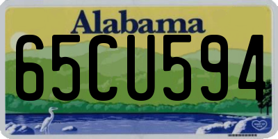 AL license plate 65CU594