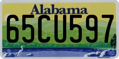 AL license plate 65CU597