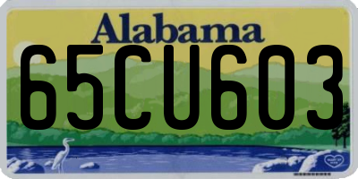 AL license plate 65CU603