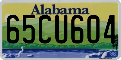 AL license plate 65CU604