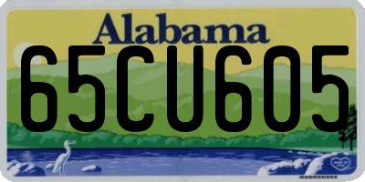 AL license plate 65CU605