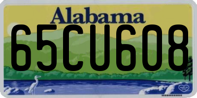 AL license plate 65CU608