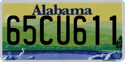 AL license plate 65CU611