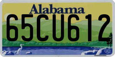 AL license plate 65CU612