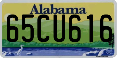 AL license plate 65CU616
