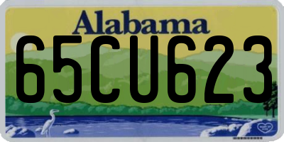 AL license plate 65CU623