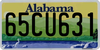 AL license plate 65CU631