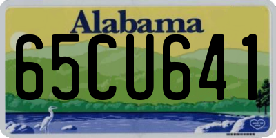 AL license plate 65CU641