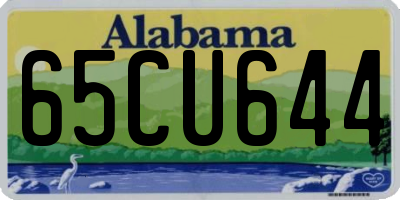 AL license plate 65CU644