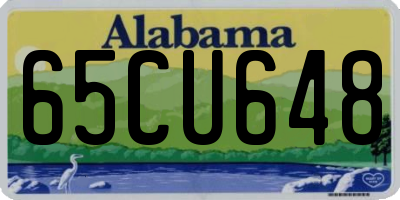 AL license plate 65CU648