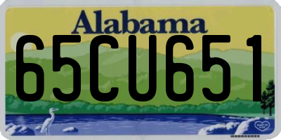 AL license plate 65CU651