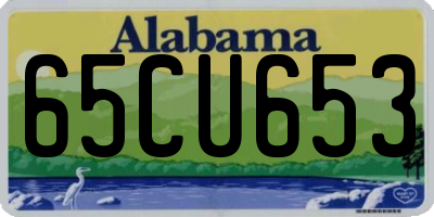 AL license plate 65CU653