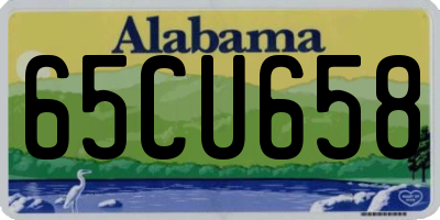 AL license plate 65CU658