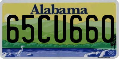 AL license plate 65CU660