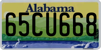 AL license plate 65CU668