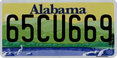 AL license plate 65CU669
