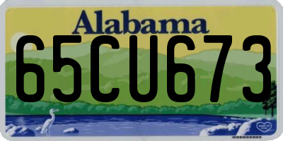 AL license plate 65CU673